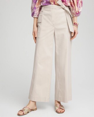 パンツ THE LATEST SS25 BELLA CROPPED PANT (W031B1T0198ABTP T0002) Carrie Feather Fleece Wide Leg Crop Pant 22